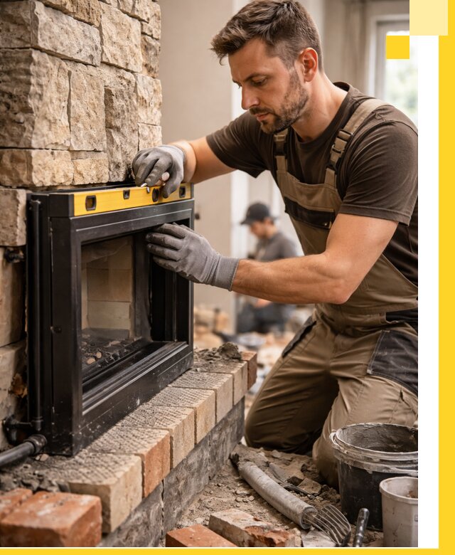 Дровяные камины под ключ в Саяногорске: монтаж, обустройство