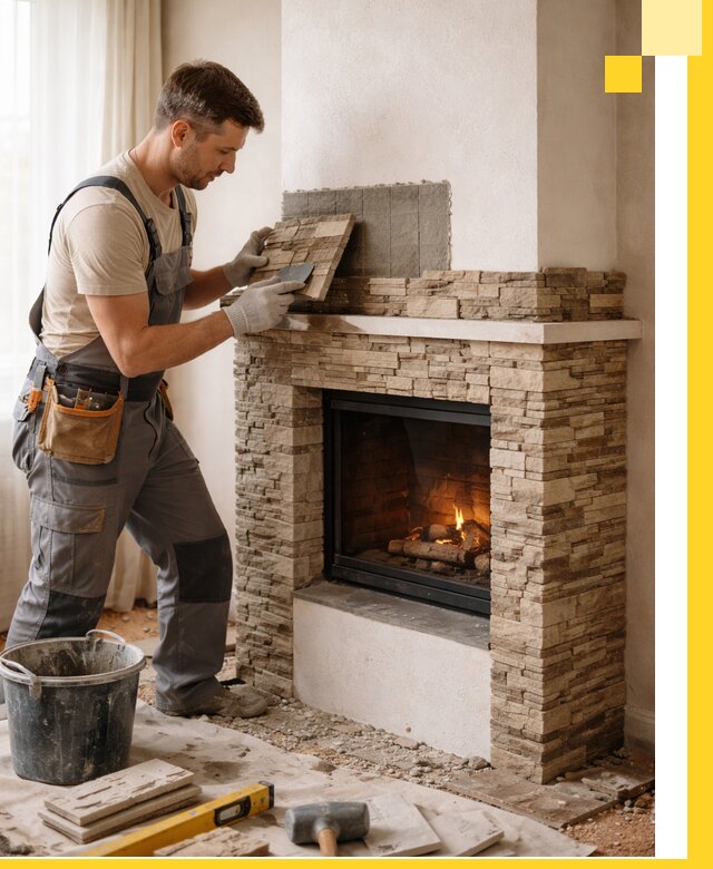 Изготовление и монтаж каминов для дома под ключ в Саяногорске