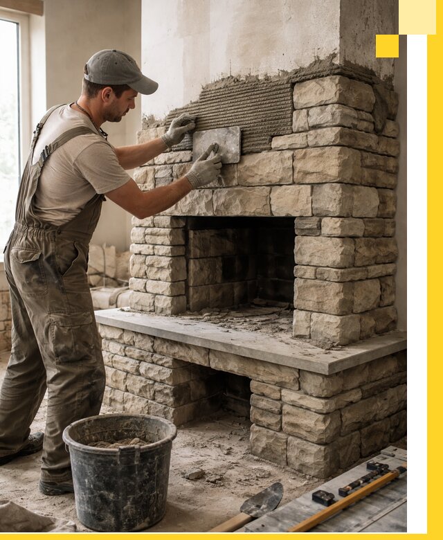 Строительство каминов под ключ в Саяногорске от проектирования до монтажа