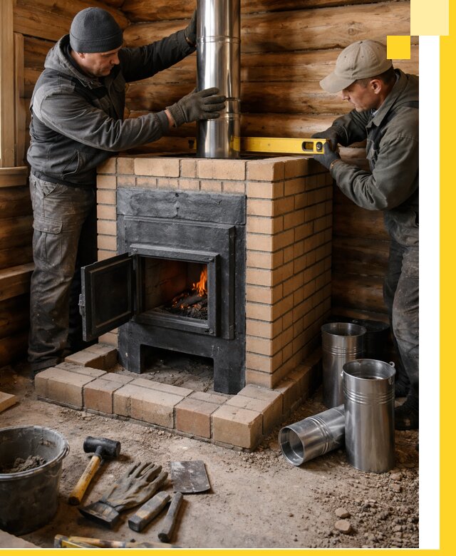 Проектирование, изготовление и установка банных печей в Саяногорске