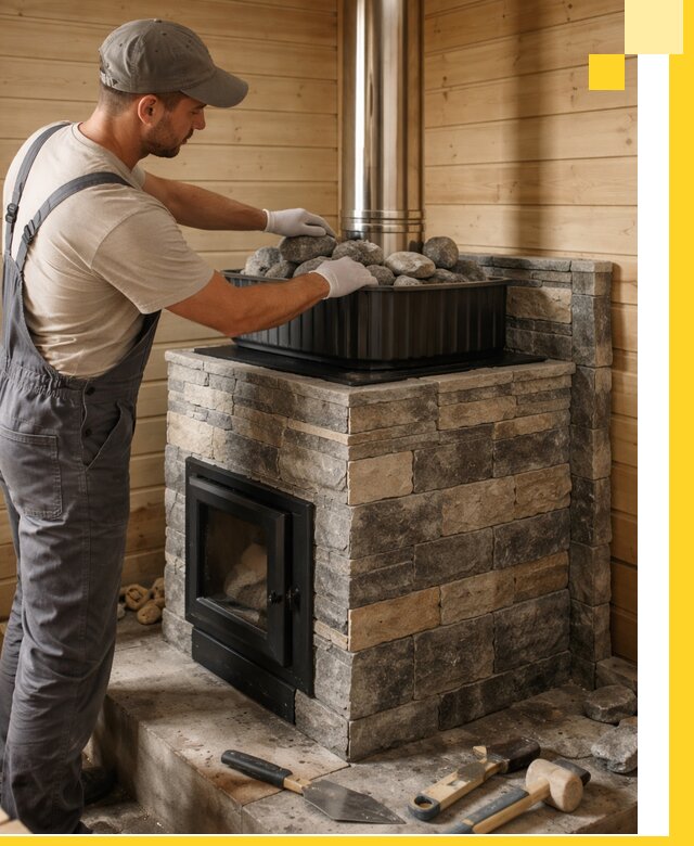 Печи для парной в Саяногорске, производство, монтаж и обслуживание