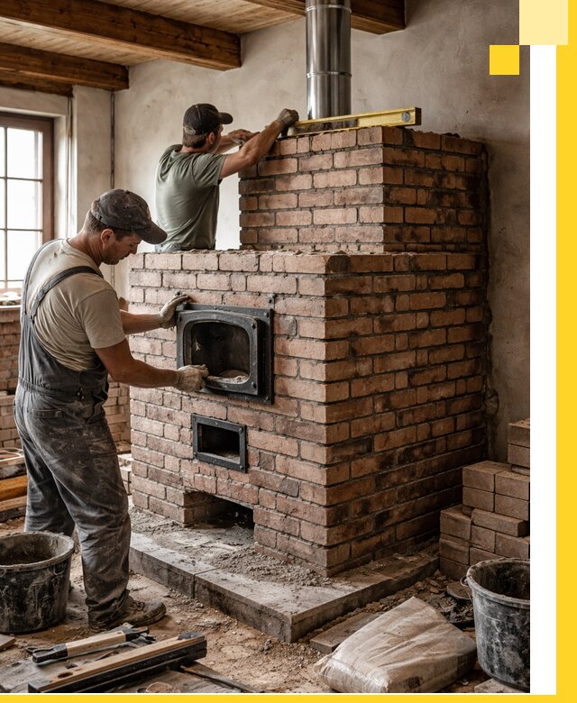 Печи для загородного дома под ключ в Саяногорске — монтаж и сервис