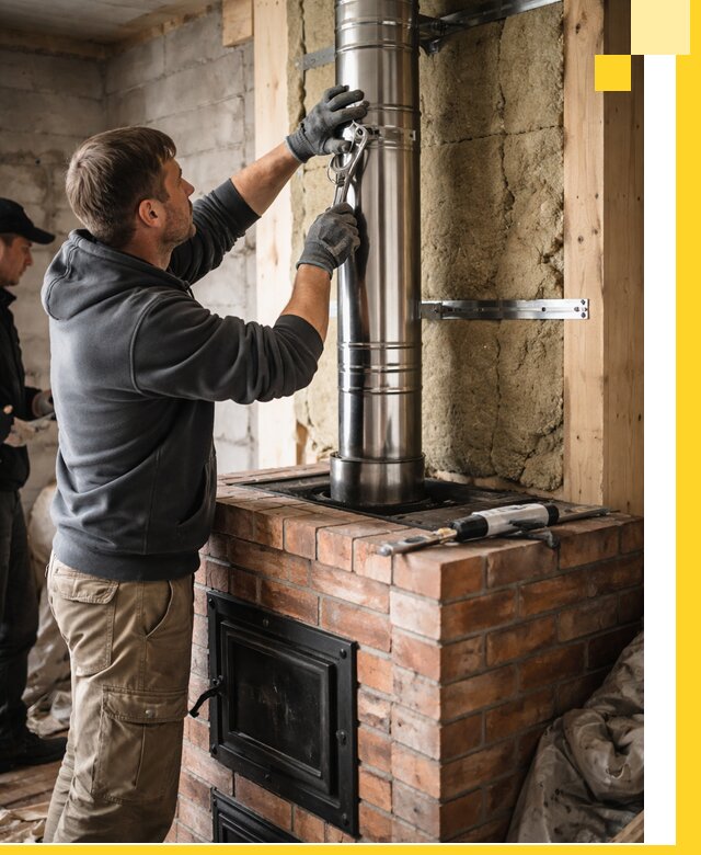 Изготовление и монтаж печей и дымоходов под ключ в Саяногорске