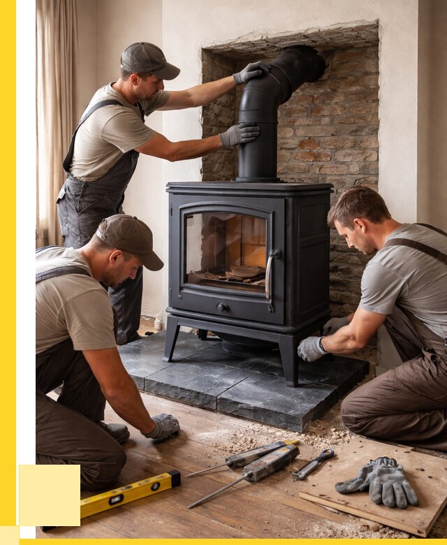 Монтаж печи камина в частном доме в Саяногорске от 25608 р. | ЭриданСнг