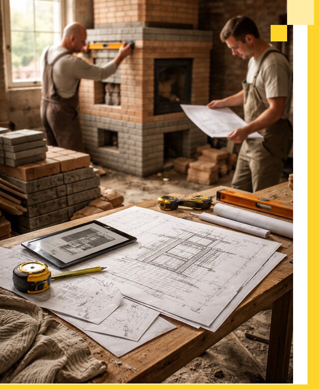 Проекты печей и каминов с индивидуальным дизайном в Саяногорске