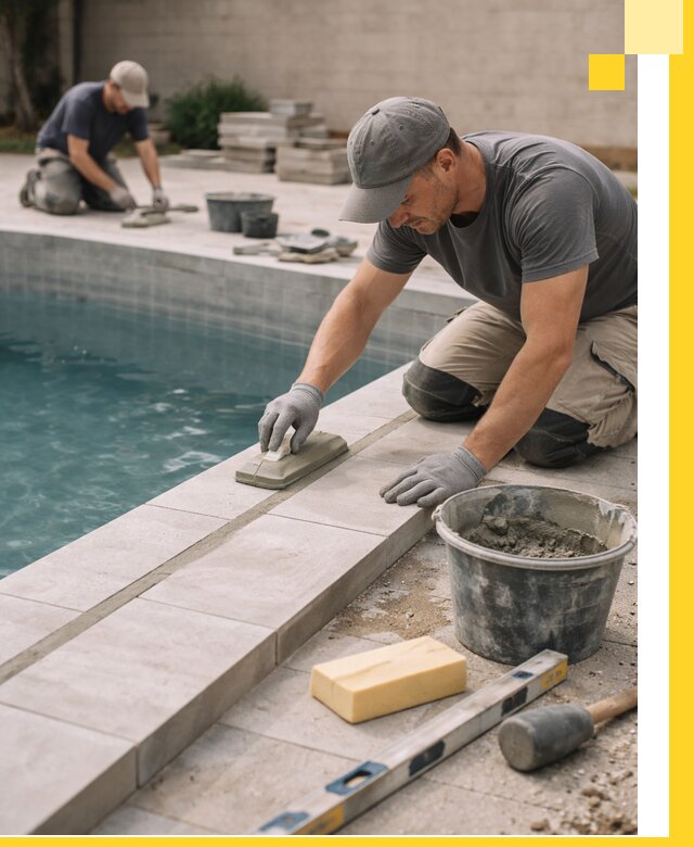 Отделка бассейнов в Саяногорске: декоративная отделка и гидроизоляция