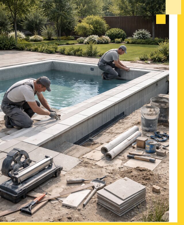 Строительство открытых бассейнов под ключ в Саяногорске профессионально