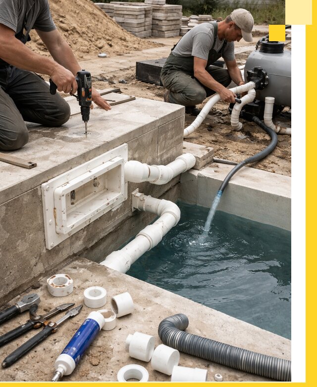 Строительство скиммерных бассейнов под ключ в Саяногорске