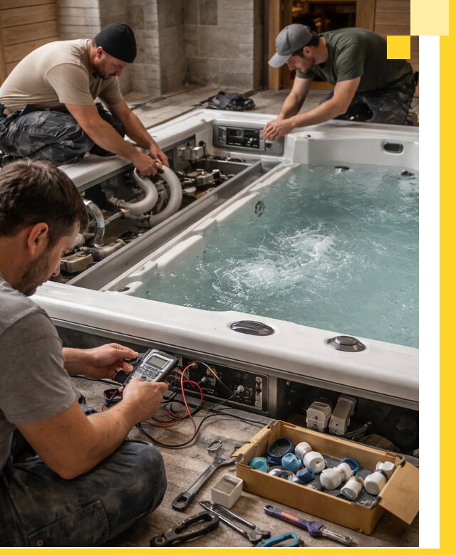 Гидромассажные бассейны под ключ в Саяногорске, дизайн и монтаж