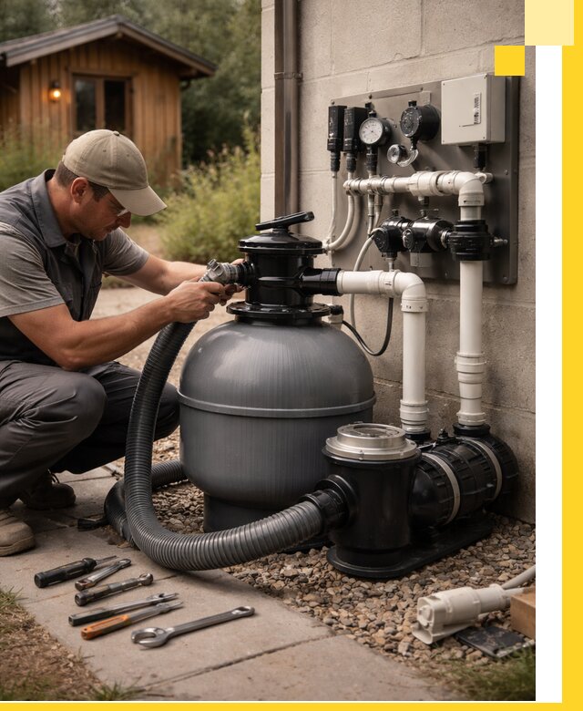 Продажа и монтаж фильтров и насосов для бассейнов в Саяногорске