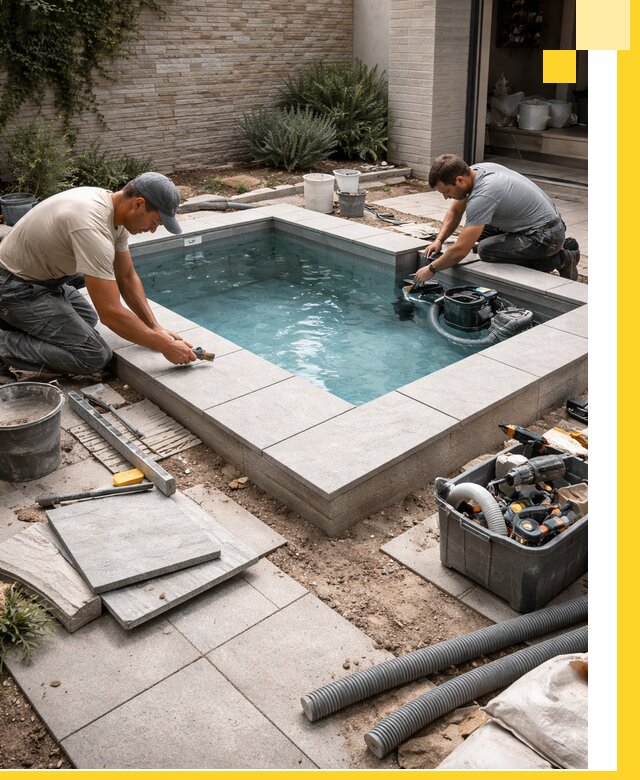 Мини бассейны под ключ в Саяногорске, дизайн и установка