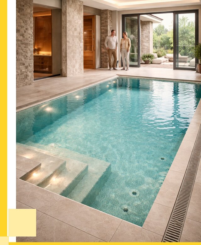 Бассейн во дворе в Саяногорске: проект, отделка от 1229160 р. | ЭриданСнг