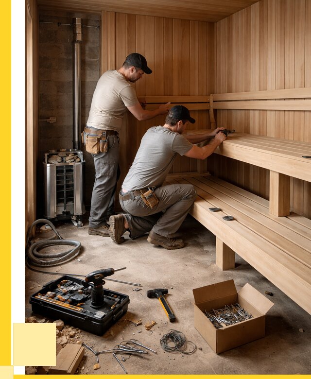 Монтаж саун под ключ в Саяногорске от 122916 р. | ЭриданСнг