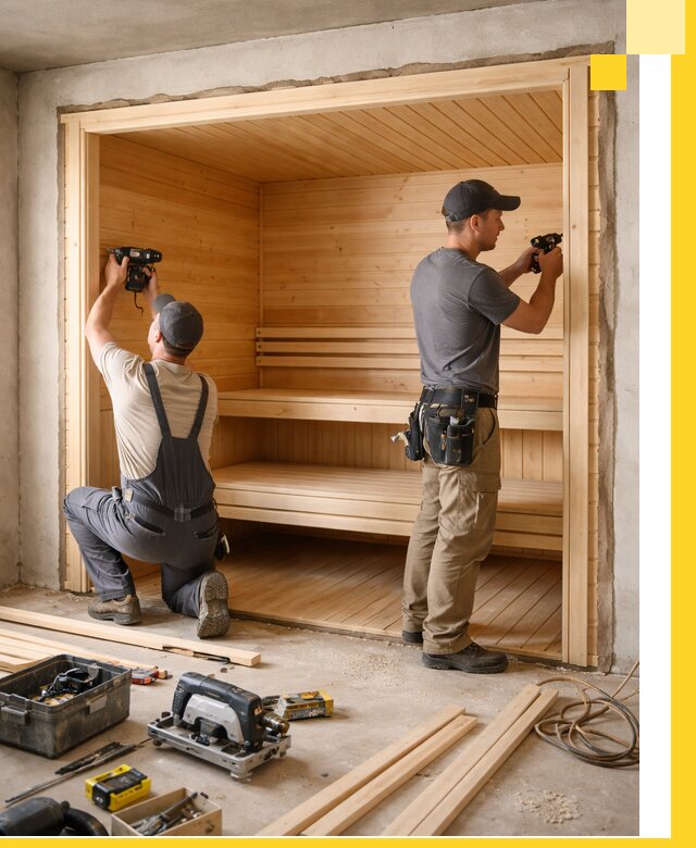 Монтаж саун под ключ в Саяногорске — проектирование и установка