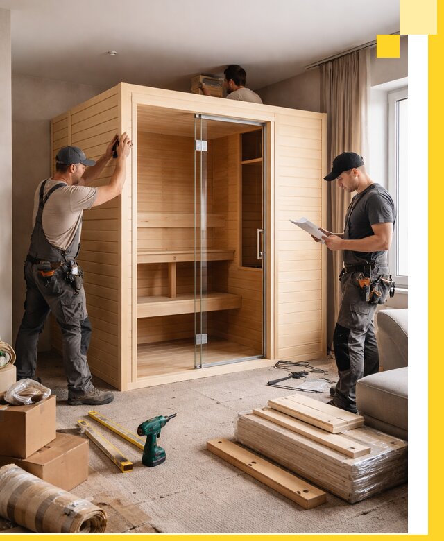 Установка и благоустройство саун в квартире в Саяногорске