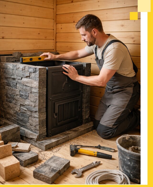 Производство и установка печей для саун под ключ в Саяногорске