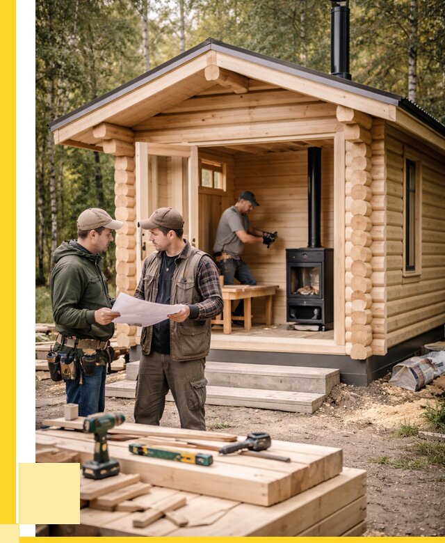 Монтаж бань под ключ в Саяногорске — от 204860 р. | ЭриданСнг