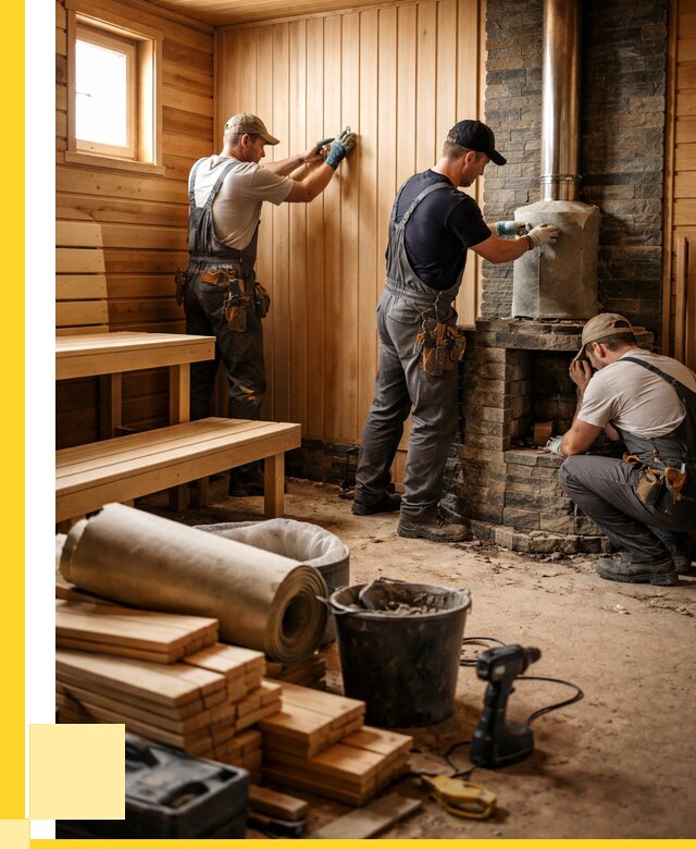 Ремонт бань под ключ в Саяногорске от 46094 р. | ЭриданСнг