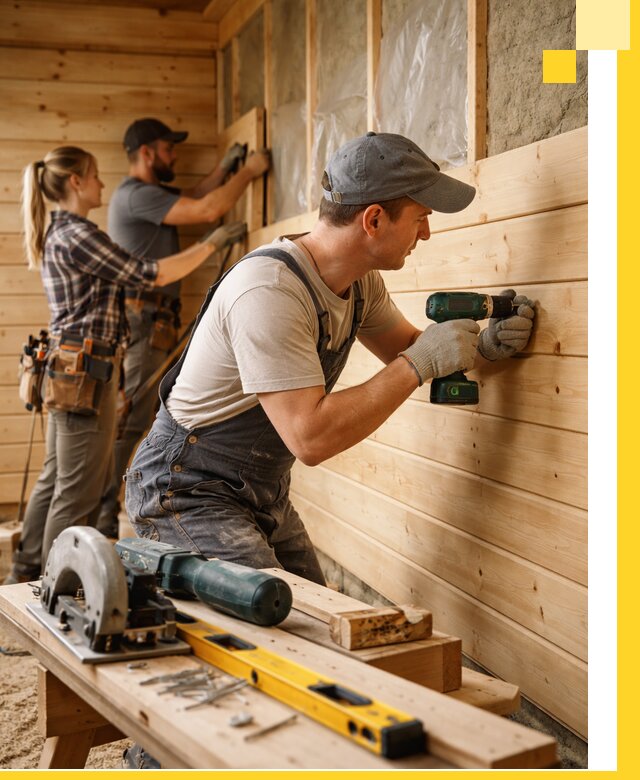 Обшивка бань под ключ в Саяногорске: отделка стен и потолков