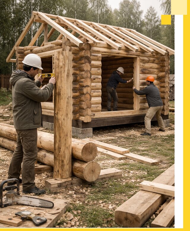 Строительство бань для дачи под ключ в Саяногорске с доставкой и монтажом