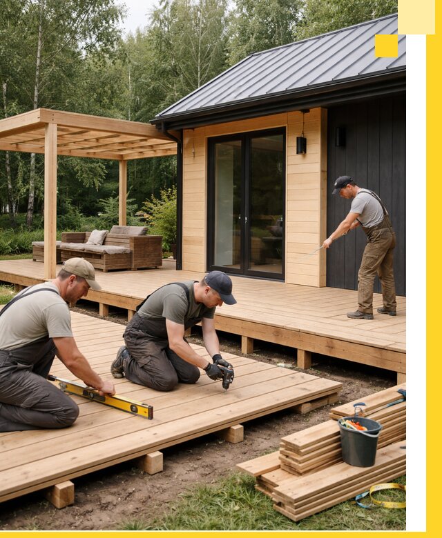 Строительство бань с террасой и бассейном под ключ в Саяногорске