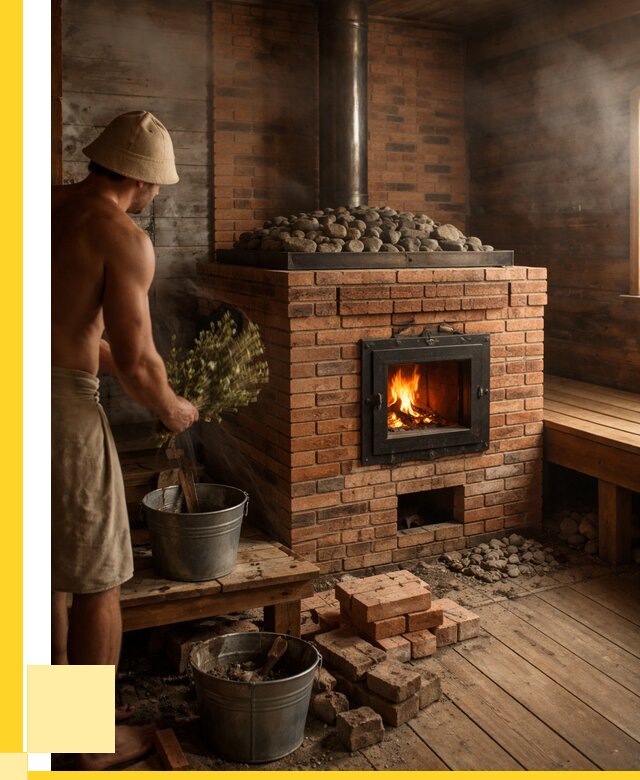 Кирпичные банные печи в Саяногорске от 92187 р. | ЭриданСнг