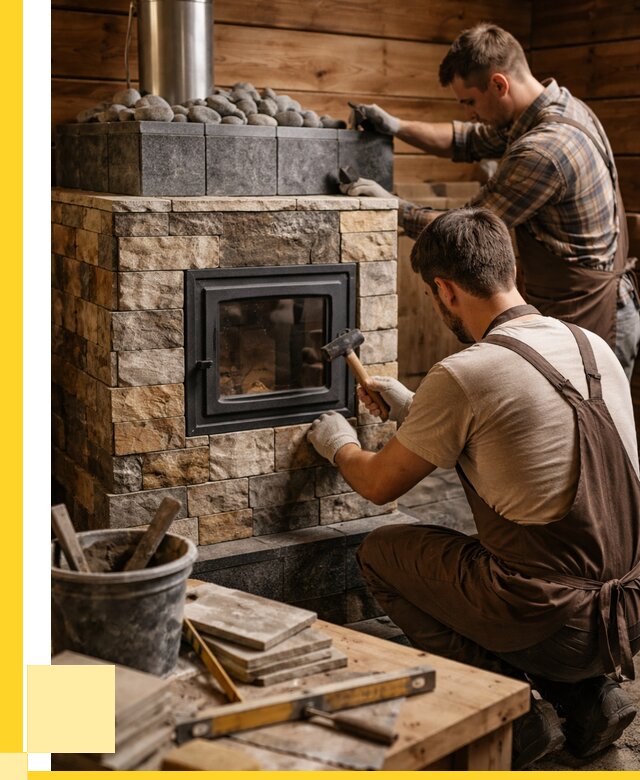 Облицовка банной печи в Саяногорске от 15365 р. | ЭриданСнг