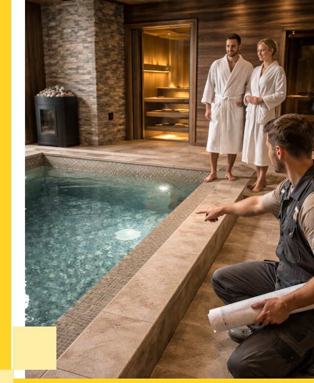 Проект бани с бассейном под ключ в Саяногорске от 66580 р. | ЭриданСнг