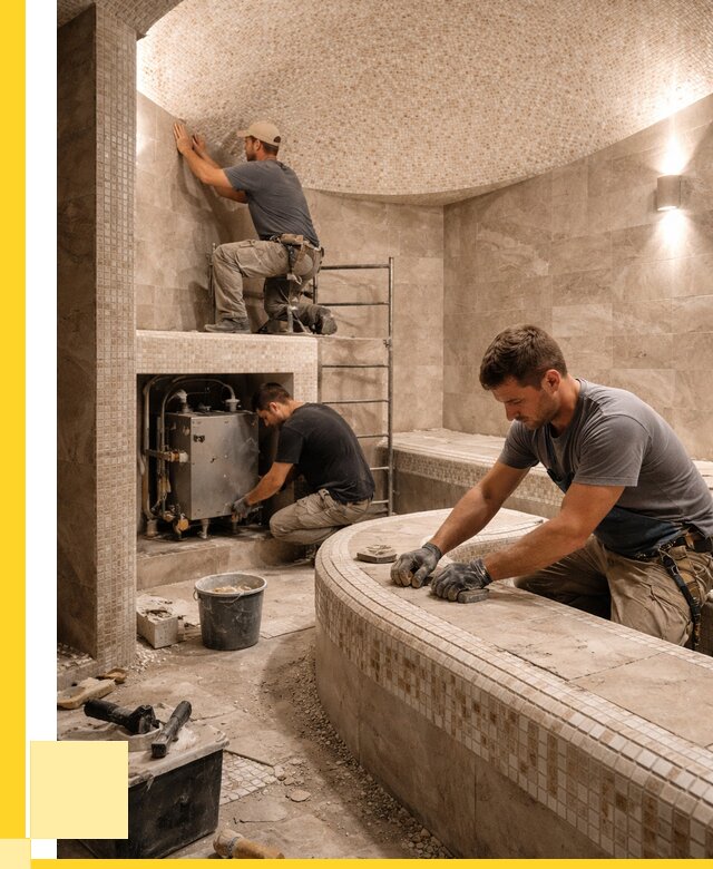 Монтаж хамамов под ключ в Саяногорске от 256075 р. ЭриданСнг