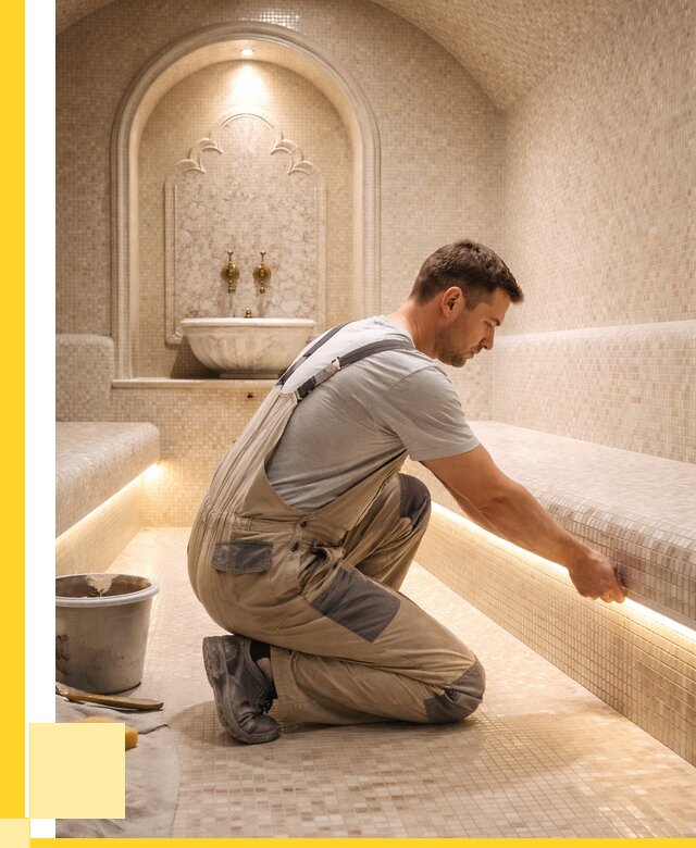 Отделка хамамов под ключ в Саяногорске от 5634 р. | ЭриданСнг