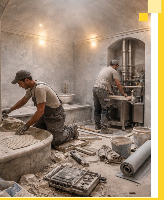 Строительство турецких бань хаммам под ключ в Саяногорске