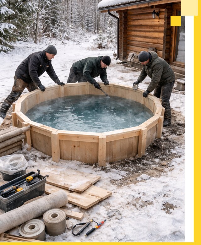 Изготовление и установка ледяных купелей под ключ в Саяногорске