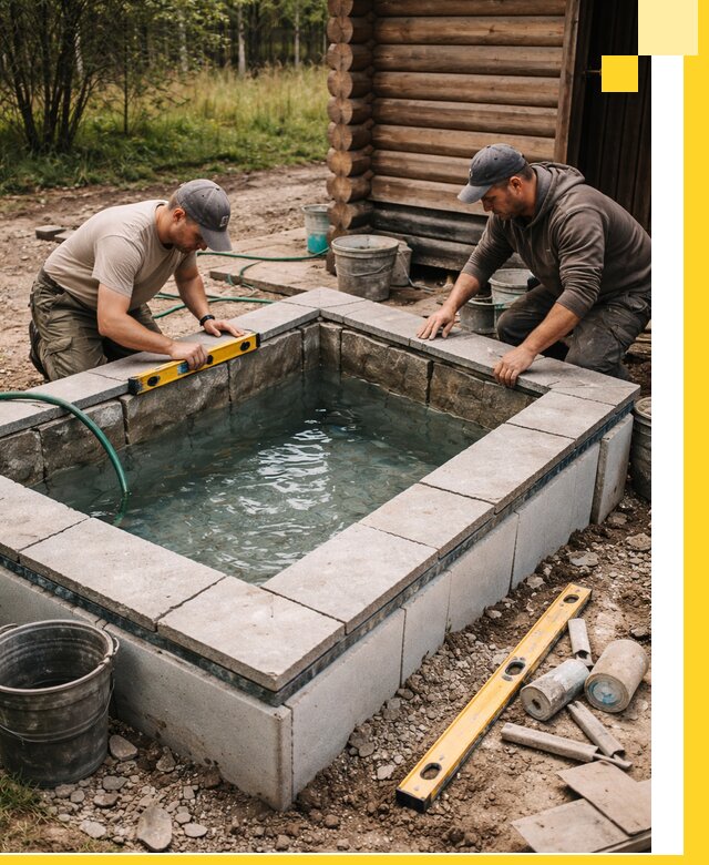 Изготовление и установка холодных купелей под ключ в Саяногорске